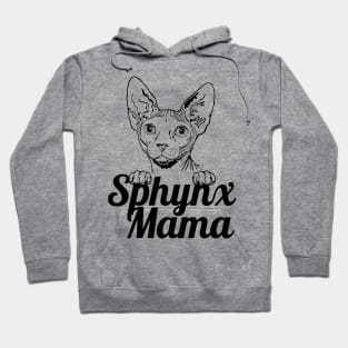 Sphynx Mama Dark  Cat Cats Sphynx Mom Sphynx Mum Hoodie